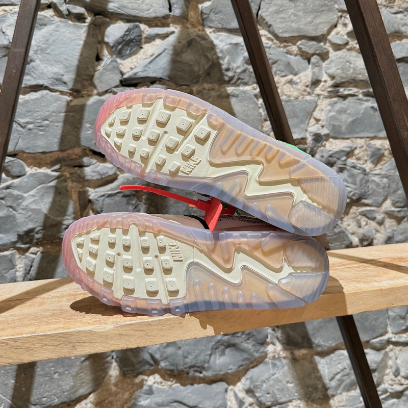 Branded outsole of Nike X Off-White The Ten White Air Max 90 Sneakers