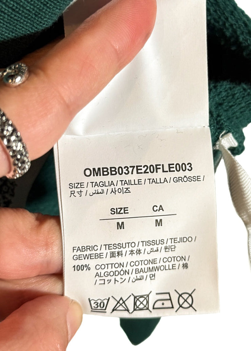 Labels of Off-White Green Caravaggio Print Hoodie