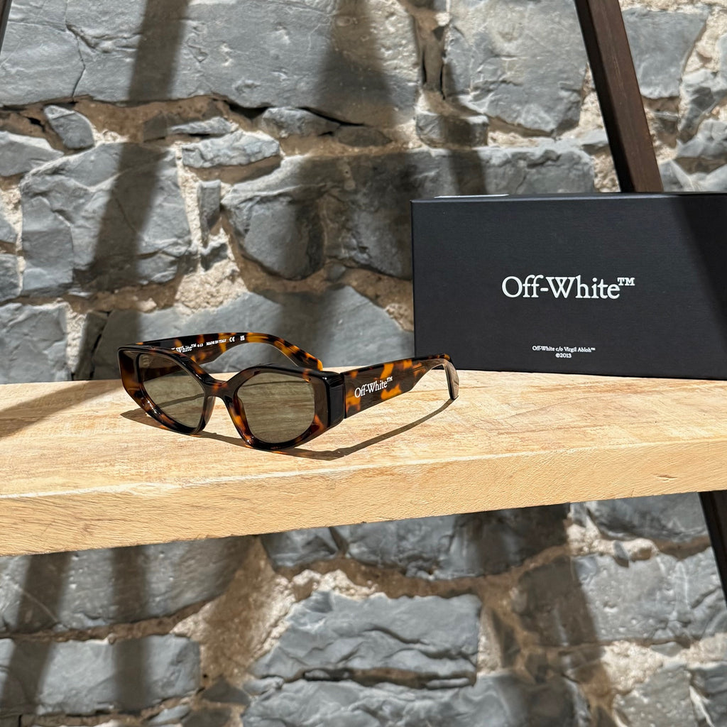 Off-White Havana OERI063 Memphis Logo Sunglasses