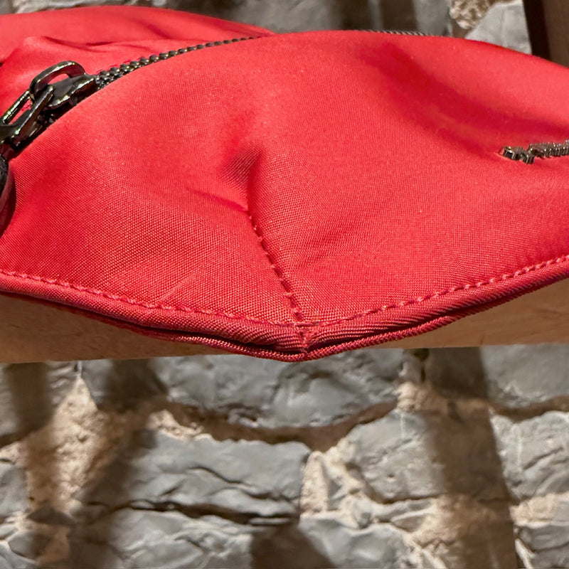Corner of Off-White Red Nylon Industrial Strap Crossbody Bag