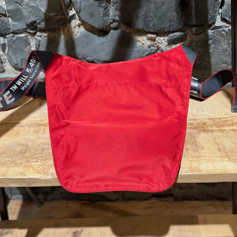 Off-White Red Nylon Industrial Strap Crossbody Bag