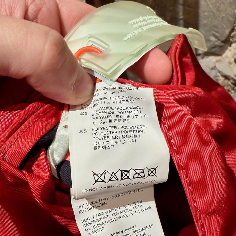 Labels of Off-White Red Nylon Industrial Strap Crossbody Bag