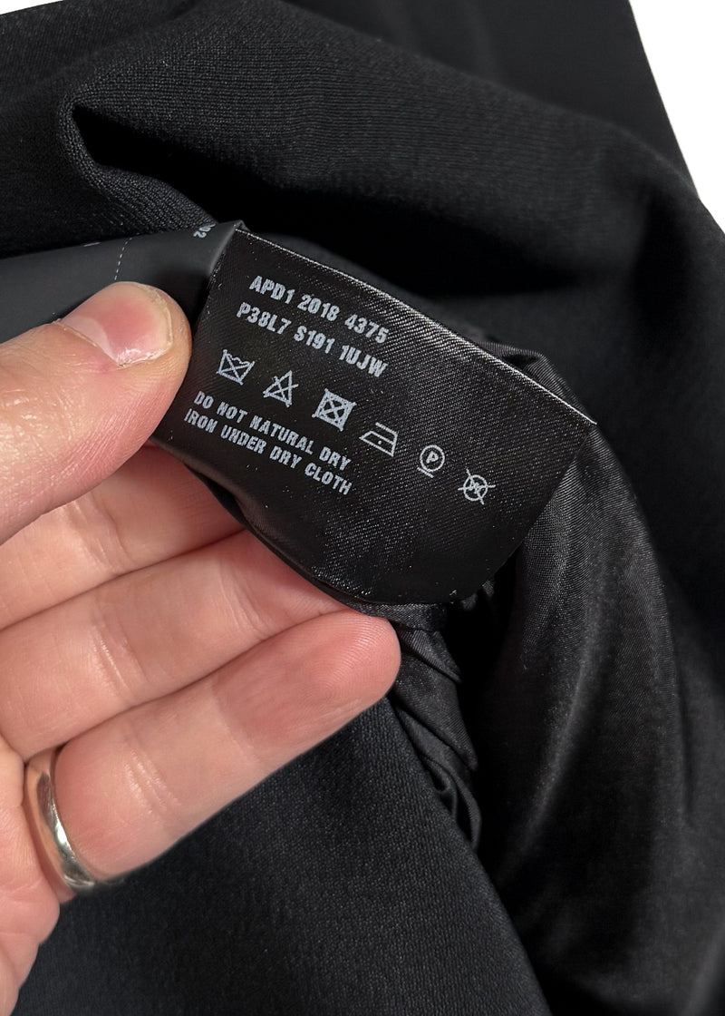 Prada 2018 Black Bow Front Shift Dress