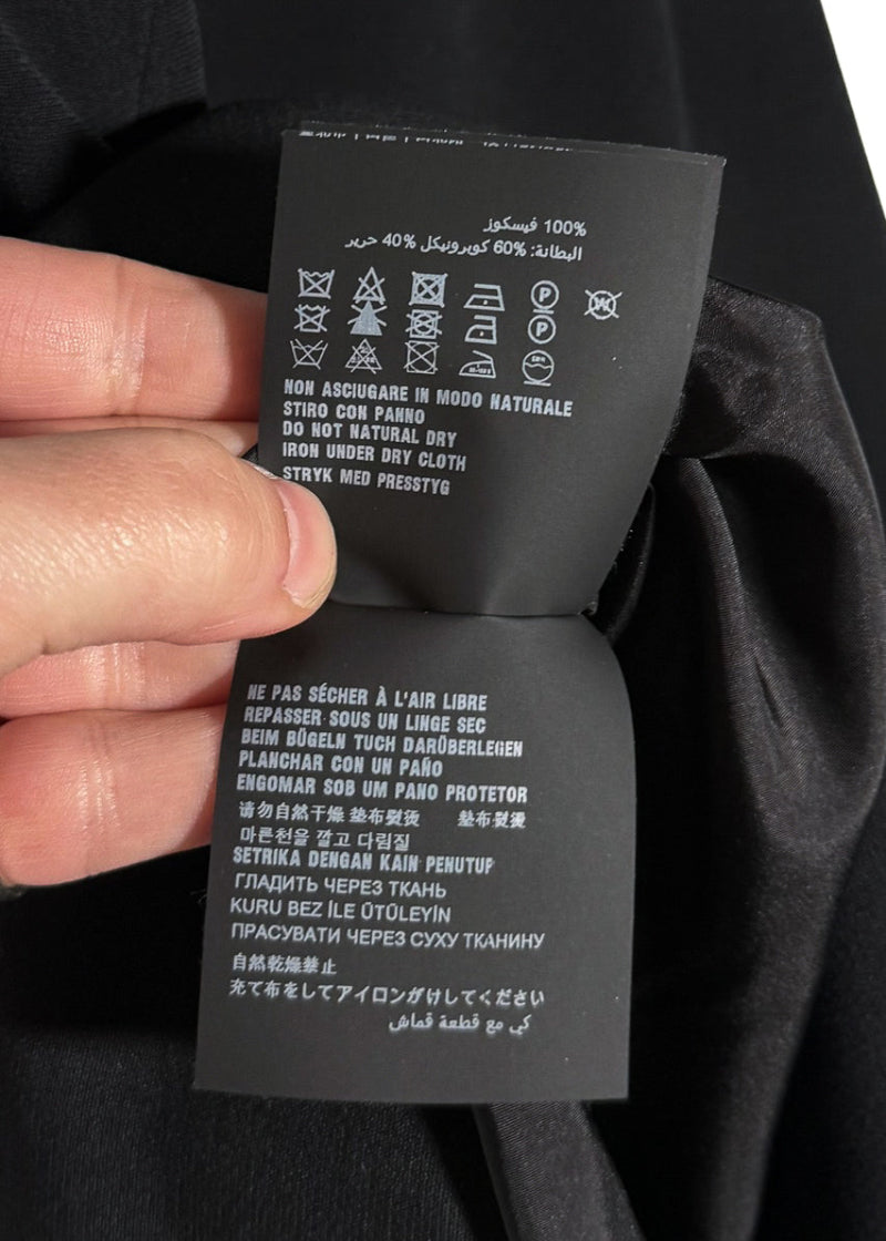 Prada 2018 Black Bow Front Shift Dress