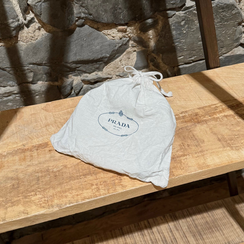 Branded dustbag of Prada Black Crystal Embellished Wide Headband