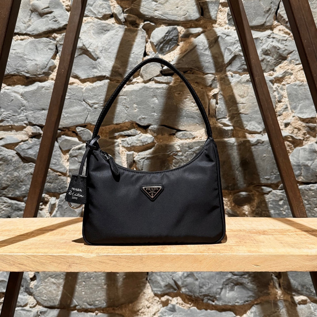 Main photo of Prada Black Tessuto Nylon Re-Edition 2000 Bag