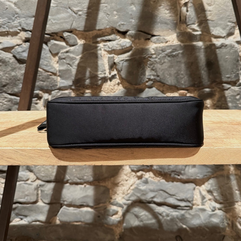 Bottom view of Prada Black Tessuto Nylon Re-Edition 2000 Bag