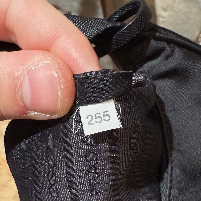 Labels of Prada Black Tessuto Nylon Re-Edition 2000 Bag