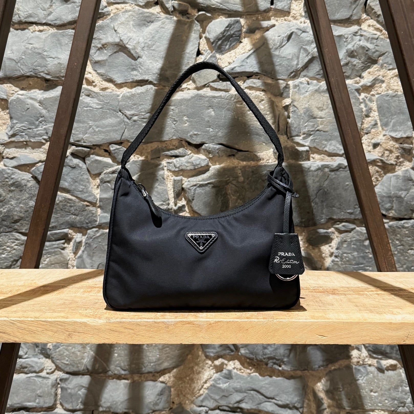 Prada Black Tessuto Nylon Re-edition 2000 Bag – Boutique LUC.S