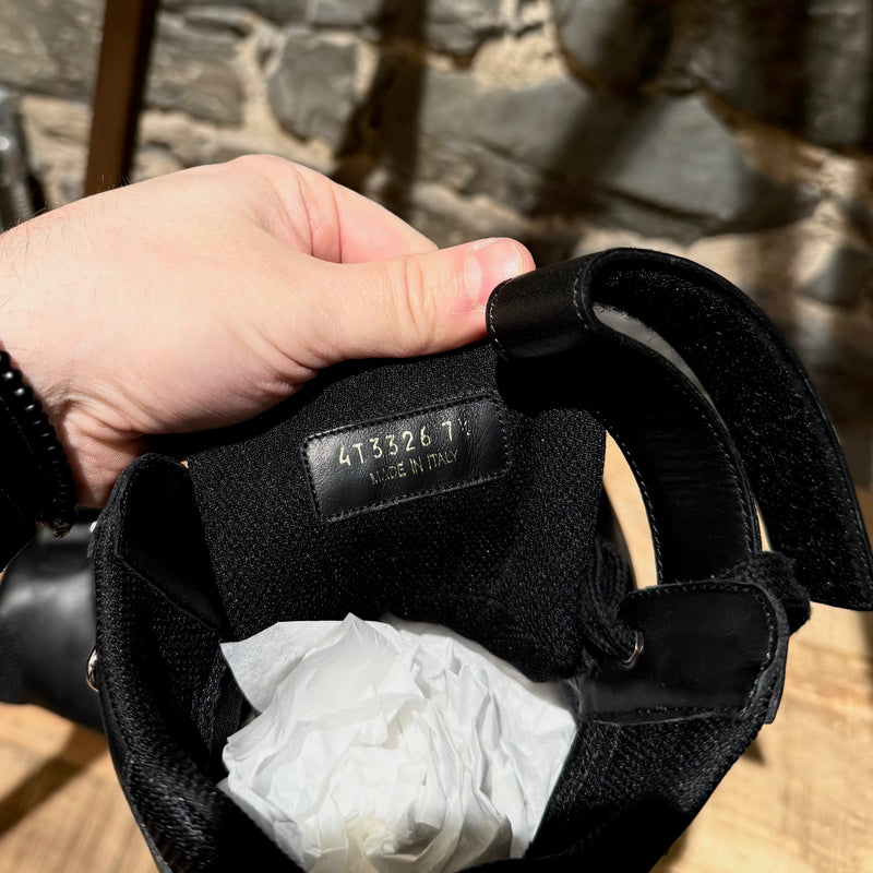 Prada Linea Rossa 2018 America's Cup Black Leather Mesh High-top Sneakers