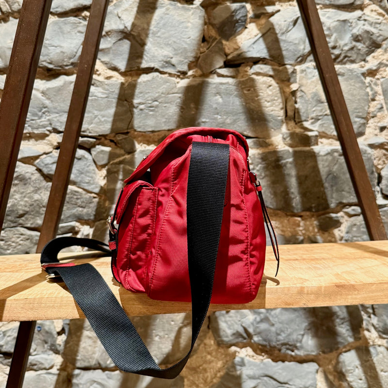 Sac à bandoulière Prada 2020 en nylon tessuto rouge