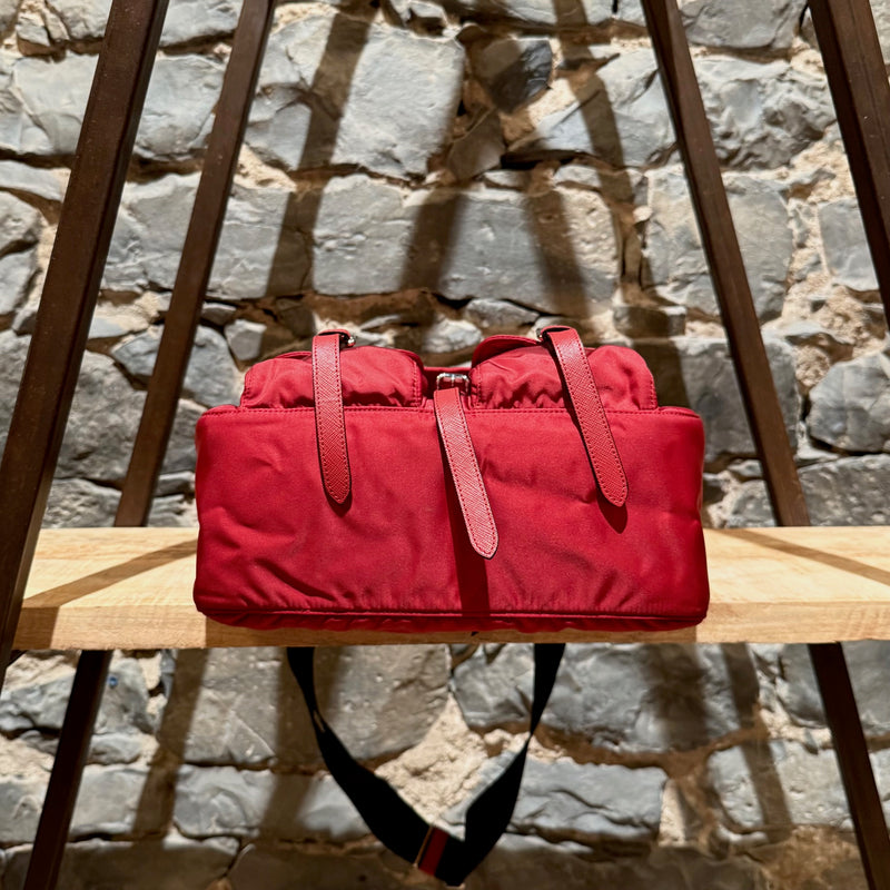 Sac à bandoulière Prada 2020 en nylon tessuto rouge