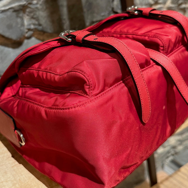 Sac à bandoulière Prada 2020 en nylon tessuto rouge