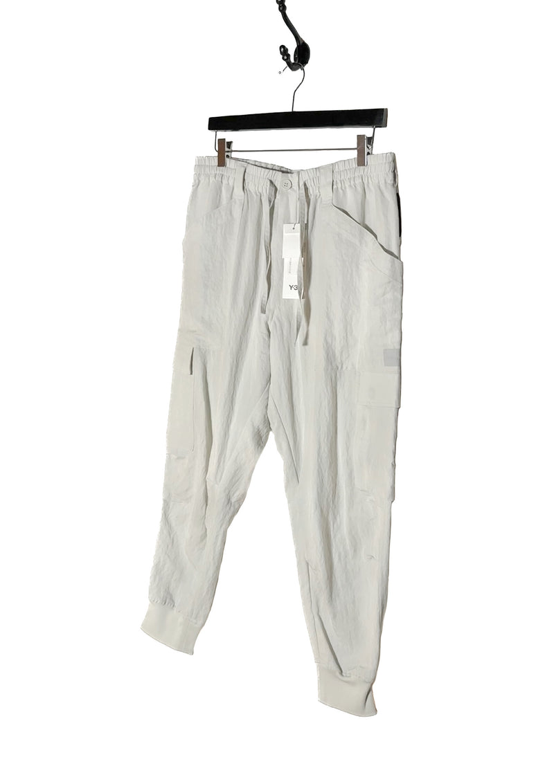 Front size of Y-3 Orbit Grey Utility Cuffed Cargo Pants