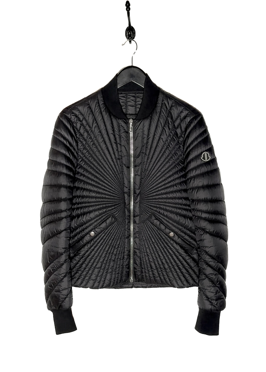 Main photo of Rick Owens X Moncler Black Angle Down Bomber Jacket