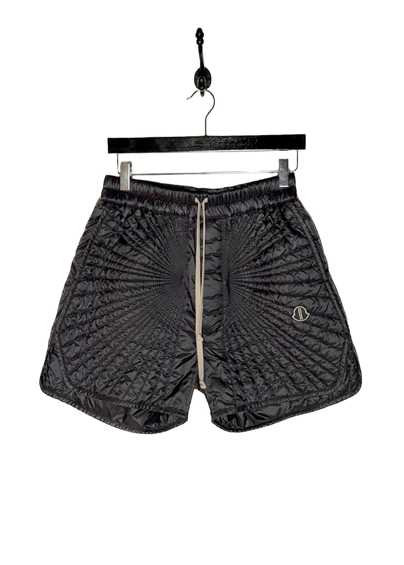 Main photo of Rick Owens X Moncler Black Quilted Boxer Shorts