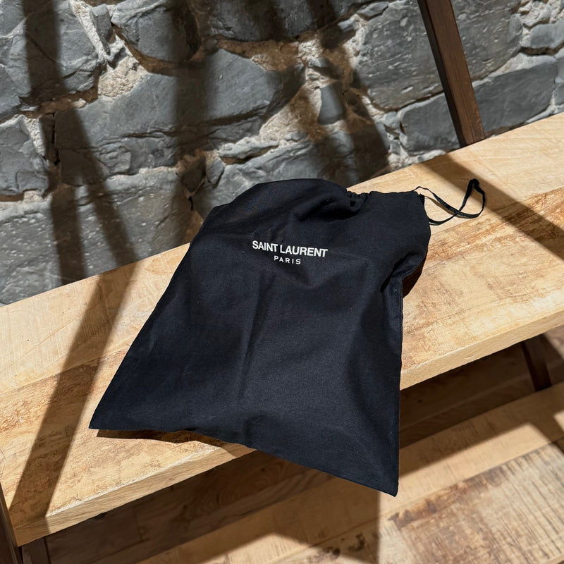 Saint Laurent Black Leather Paris 100 Pumps