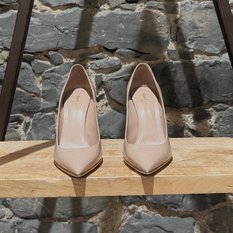 Saint Laurent Nude Patent Anja 100 Pumps