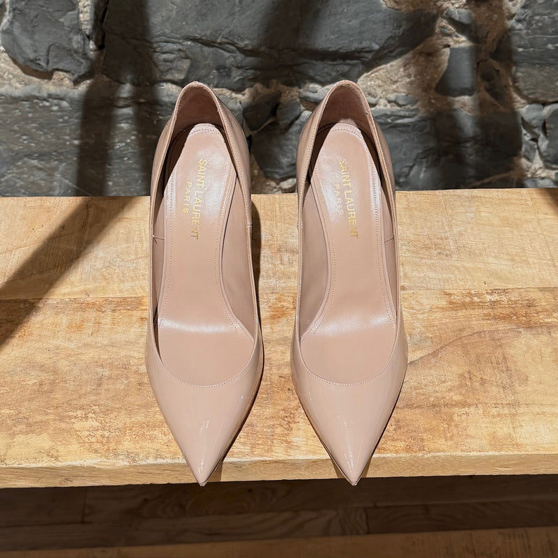 Saint Laurent Nude Patent Anja 100 Pumps