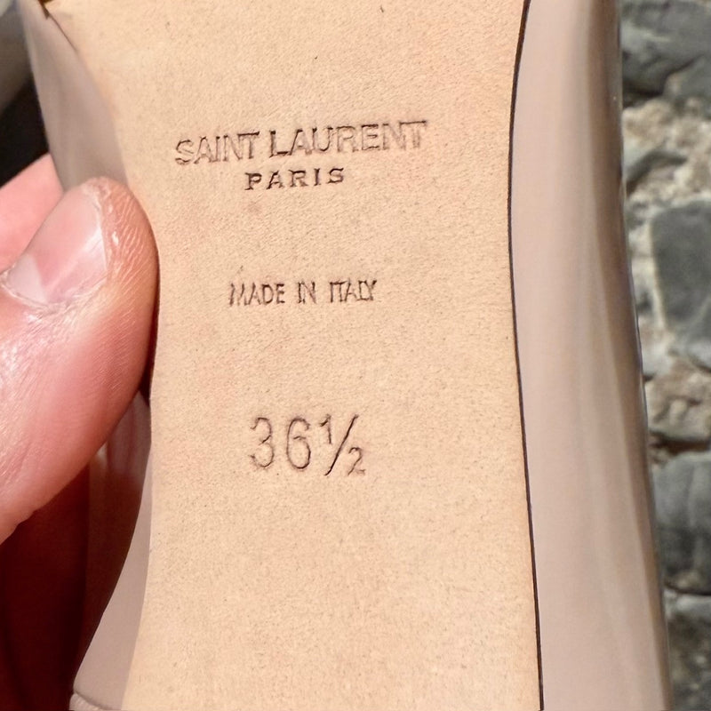 Saint Laurent Nude Patent Anja 100 Pumps