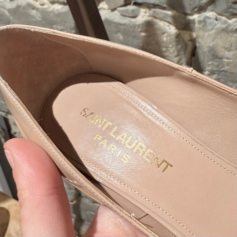 Saint Laurent Nude Patent Anja 100 Pumps