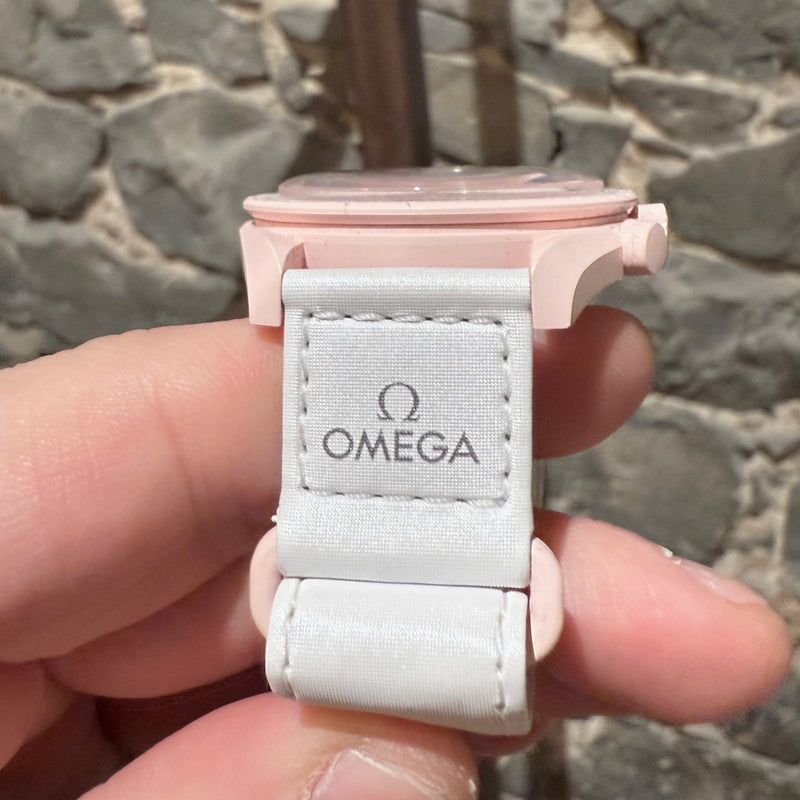 Swatch X Omega "Mission To Venus" White Moonswatch Watch