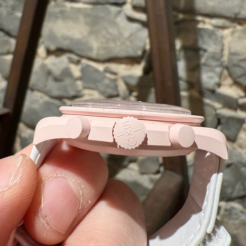 Swatch X Omega "Mission To Venus" White Moonswatch Watch