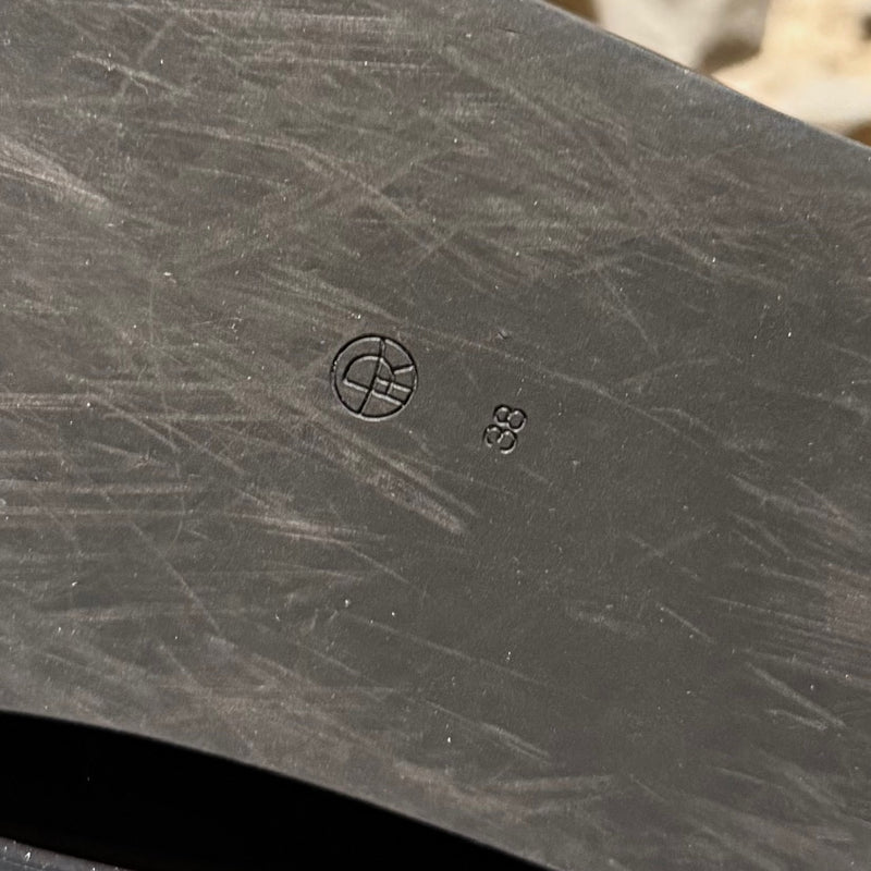 The Row Black Leather Sabot Slip-on Mules