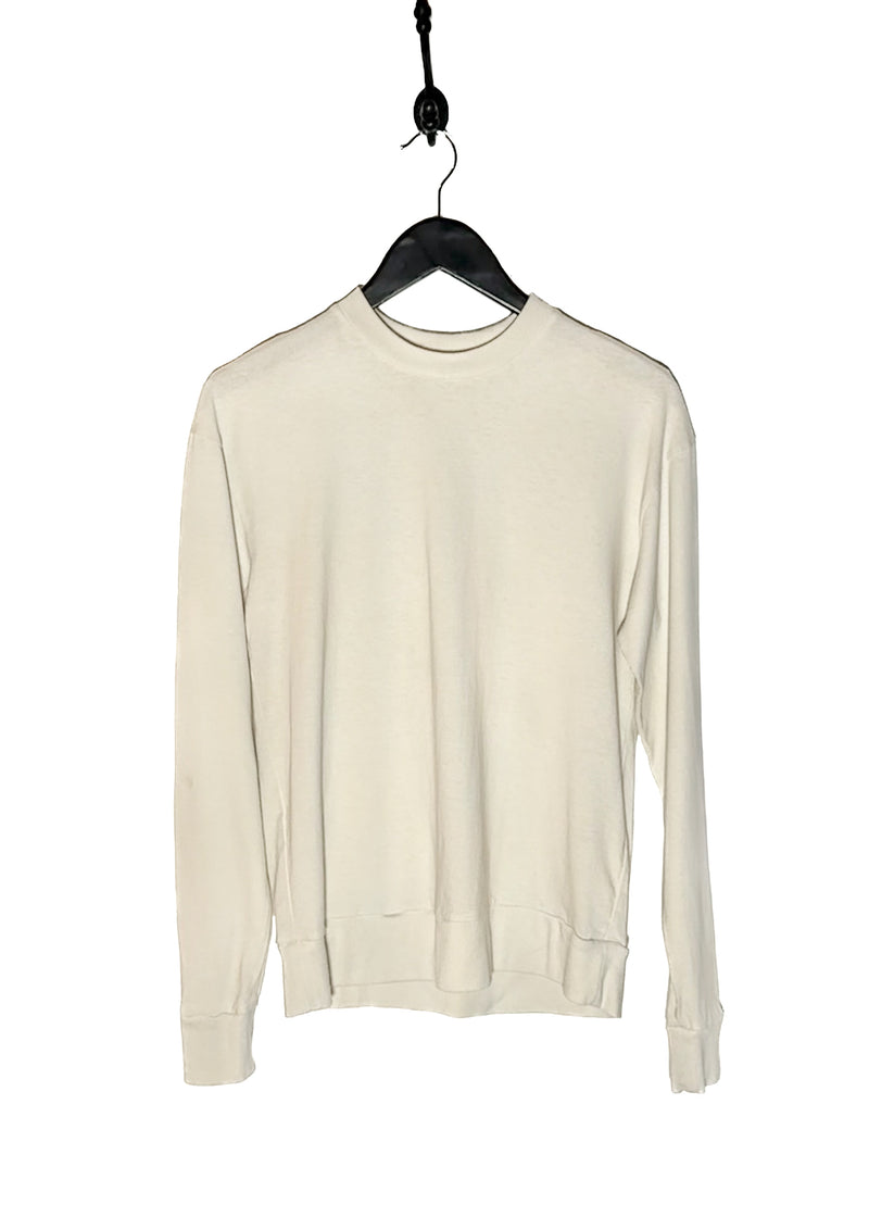 The Row Ivory Long Sleeves T-shirt