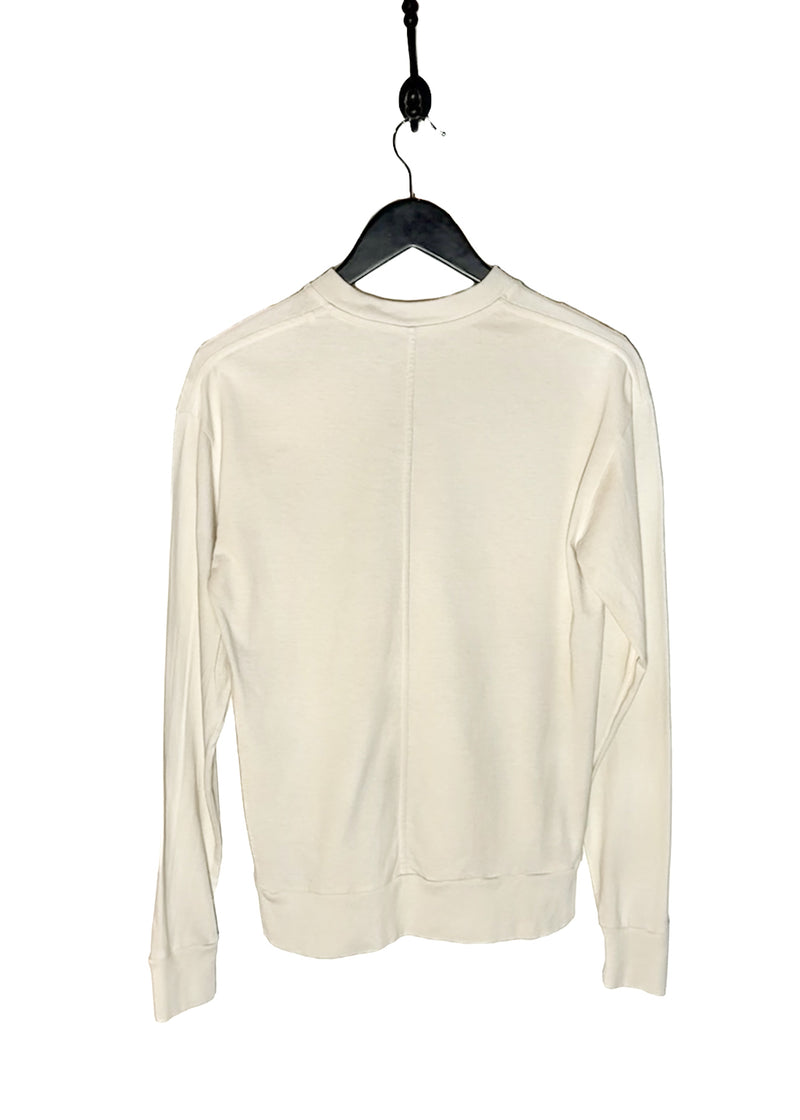 The Row Ivory Long Sleeves T-shirt