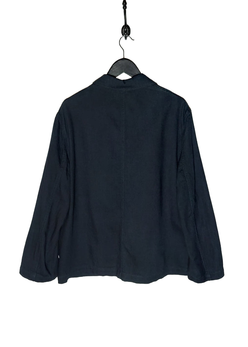 Back of The Row Navy Blue Oversized Cotton Beckman Chore Jacket