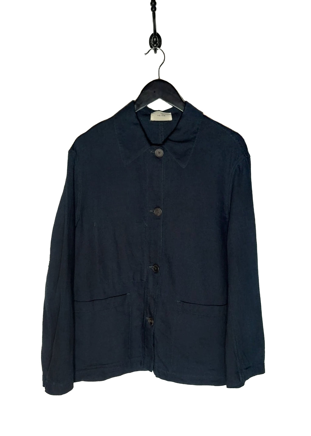 Main photo of The Row Navy Blue Oversized Cotton Beckman Chore Jacket