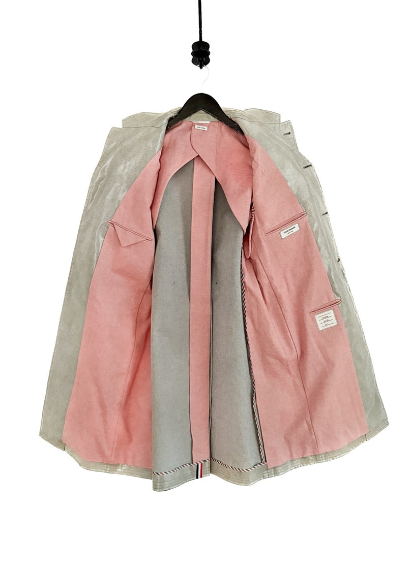 Interior of Thom Browne Coated Cotton Coat