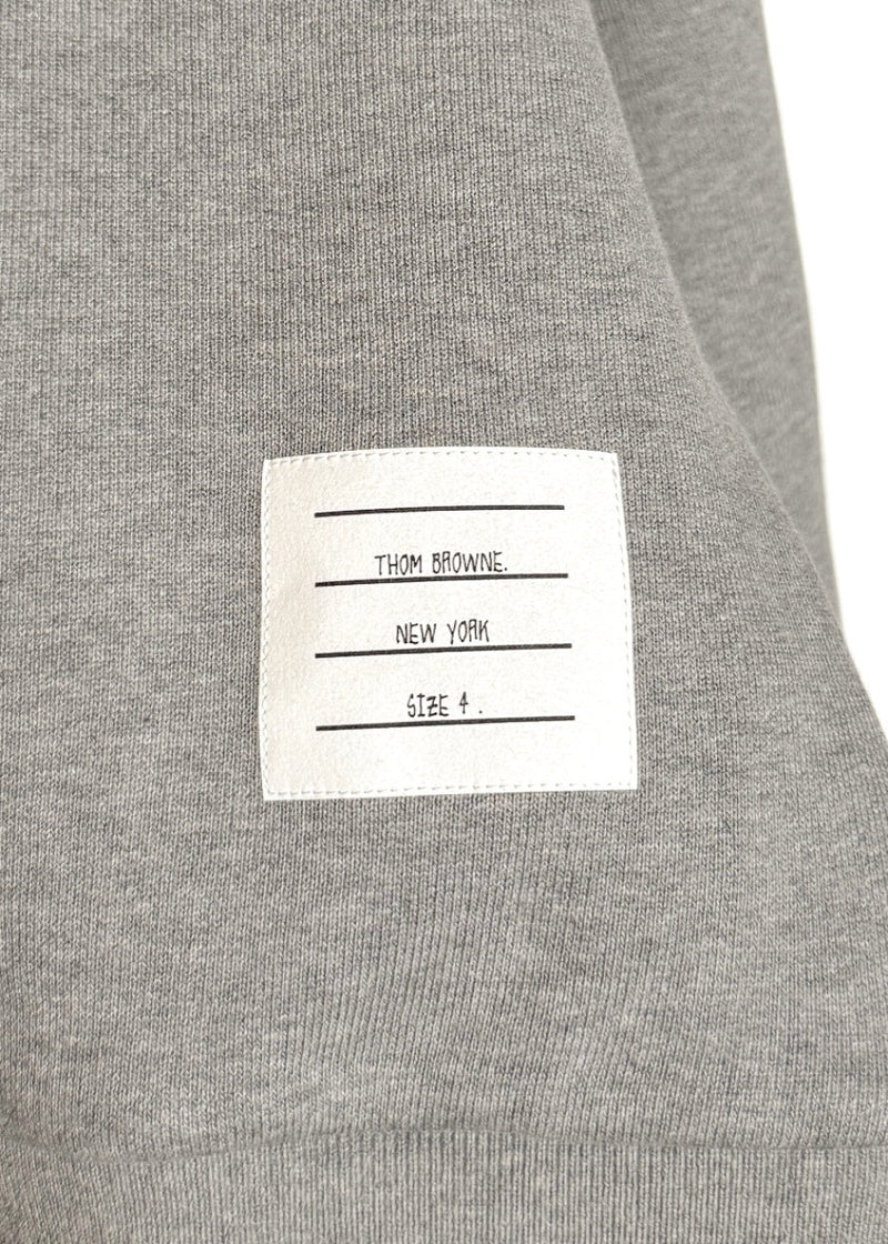 Thom Browne Diagonal Tricolour Stripe Grey Sweatshirt