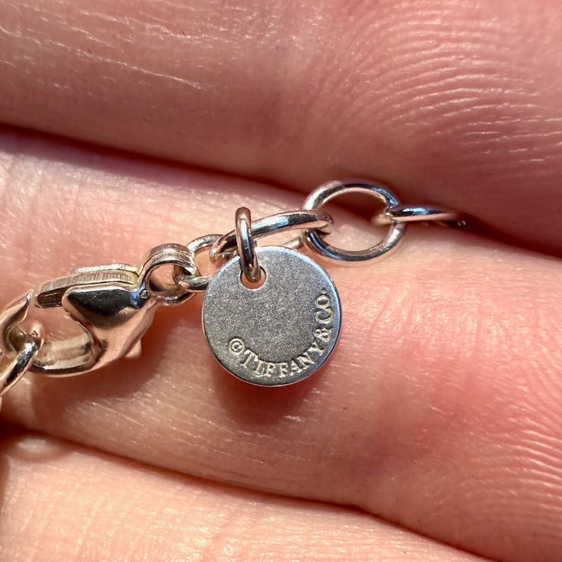 Tiffany & Co Long Infinity Station Sterling Silver Necklace