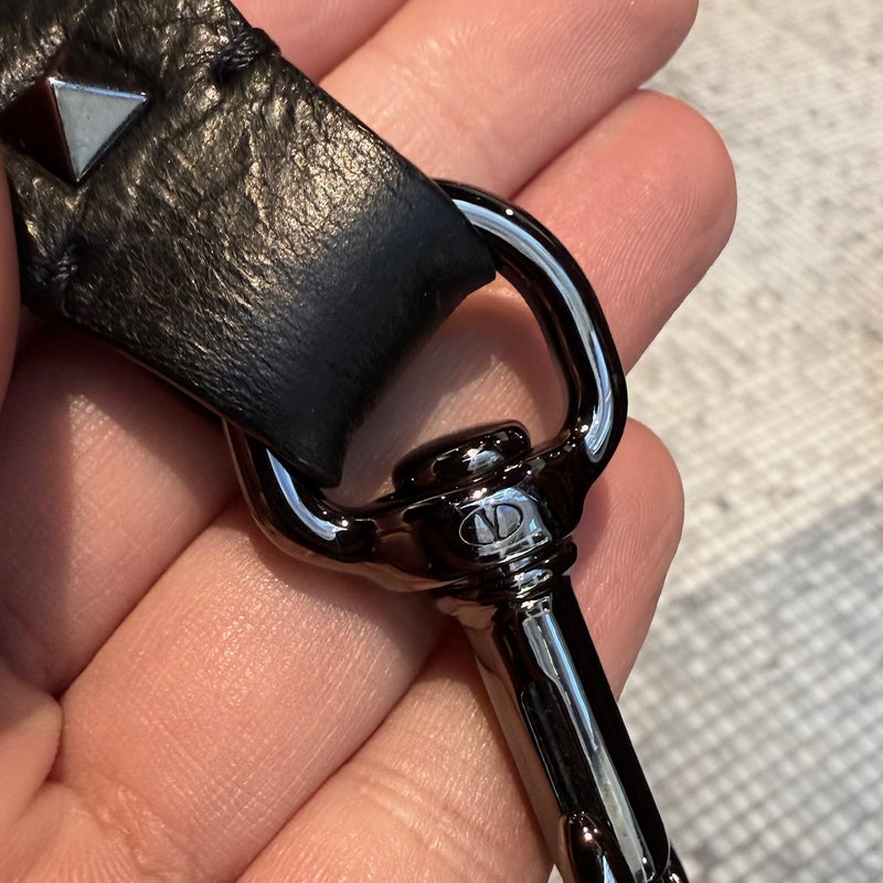 Valentino Black Star Crystal Rolling Rockstud Shoulder Bag