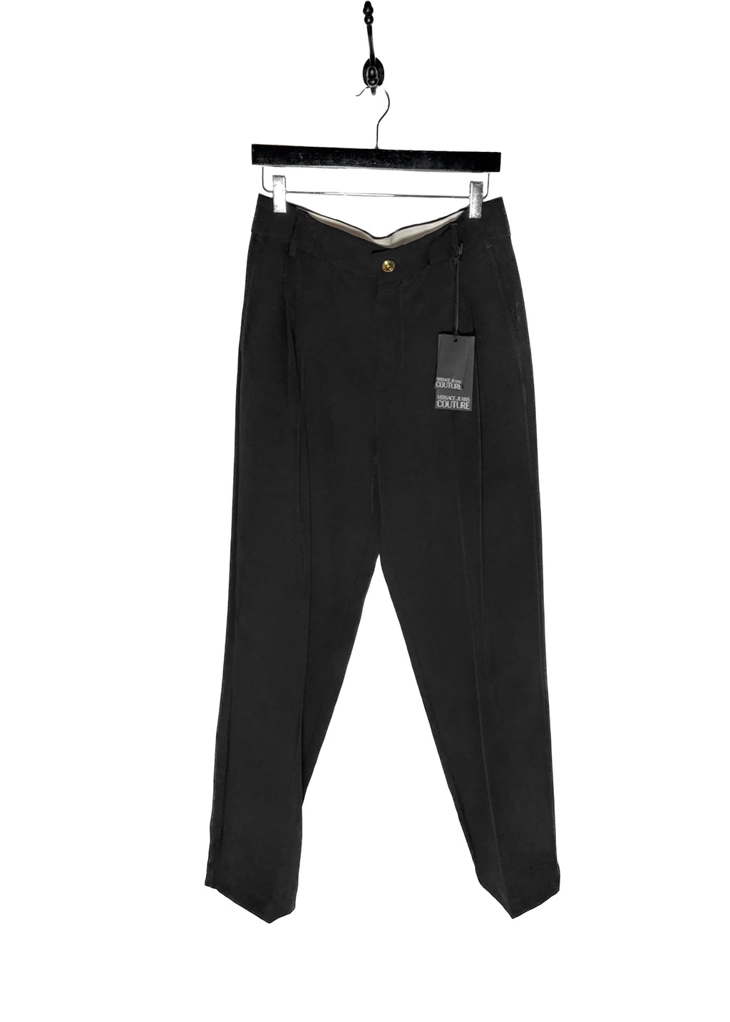 Main photo of Versace Jeans Black Cady Stretch Trousers