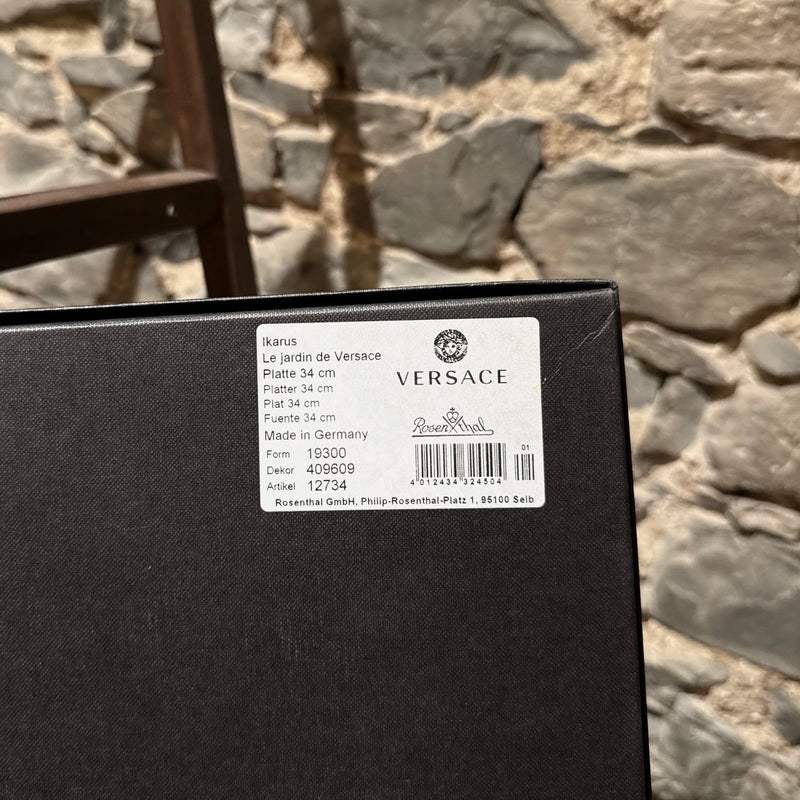 Box of Versace Meets Rosenthal Jardin de Versace Large Oval 34 Service Platter