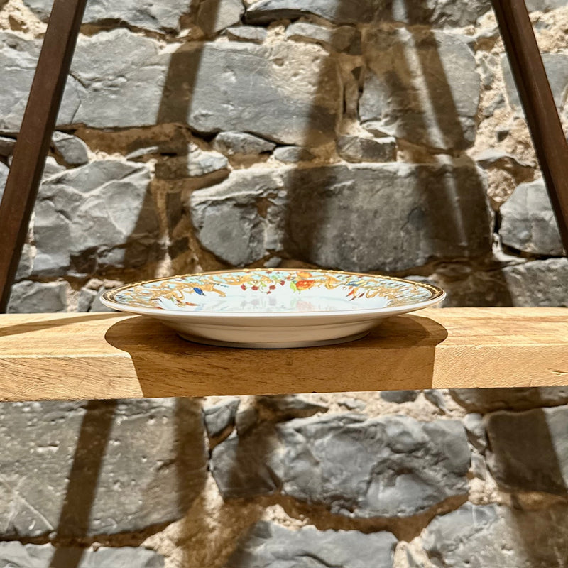 Front view of Versace Meets Rosenthal Jardin de Versace Large Oval 34 Service Platter