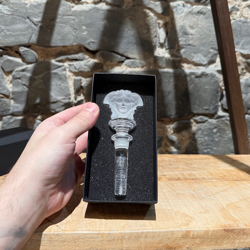 Versace X Rosenthal Crystal Medusa Head Bottle Stopper