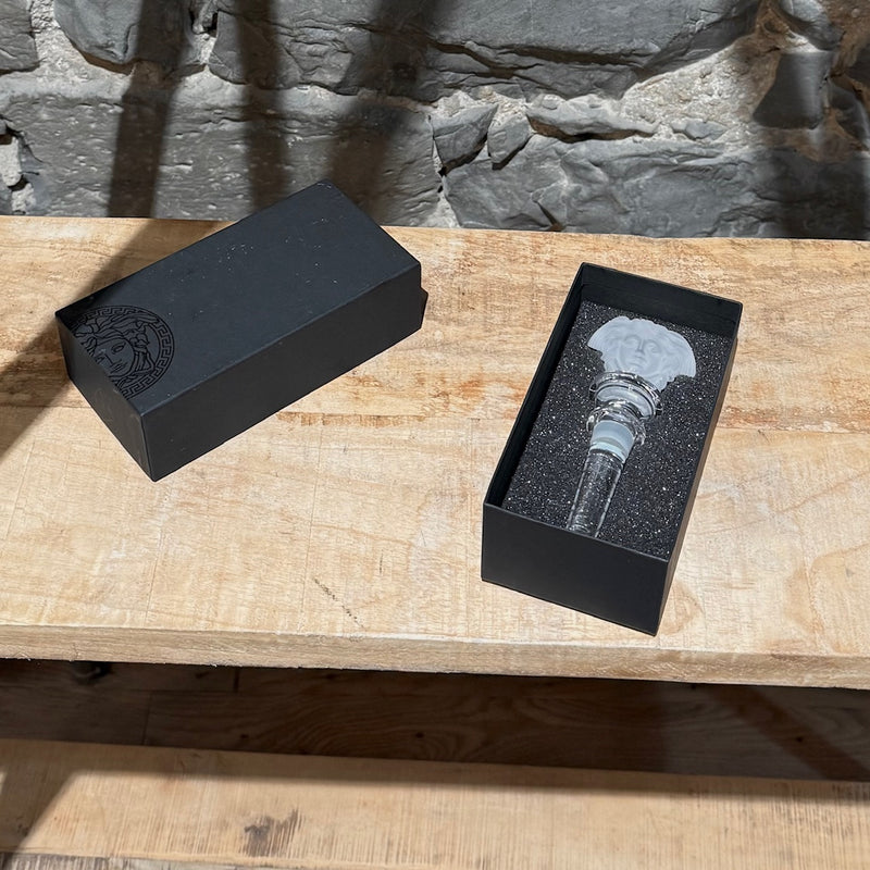 Versace X Rosenthal Crystal Medusa Head Bottle Stopper