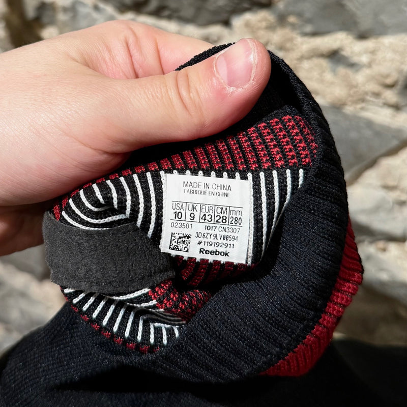 Size Patch of Vetements x Reebok Black Sock Pump Logo High-top Sneakers