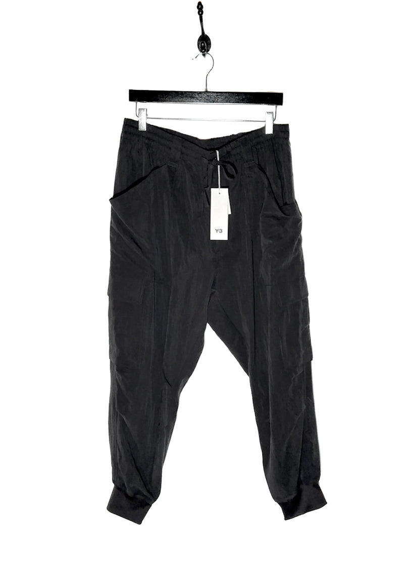 Main photo of Y-3 Black Utility Cuffed Cargo Pants