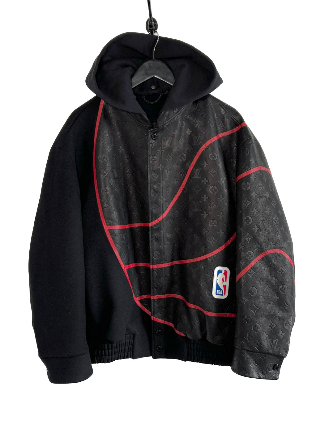 Louis Vuitton x NBA - Authenticated Jacket - Leather Black for Women, Never Worn, with Tag