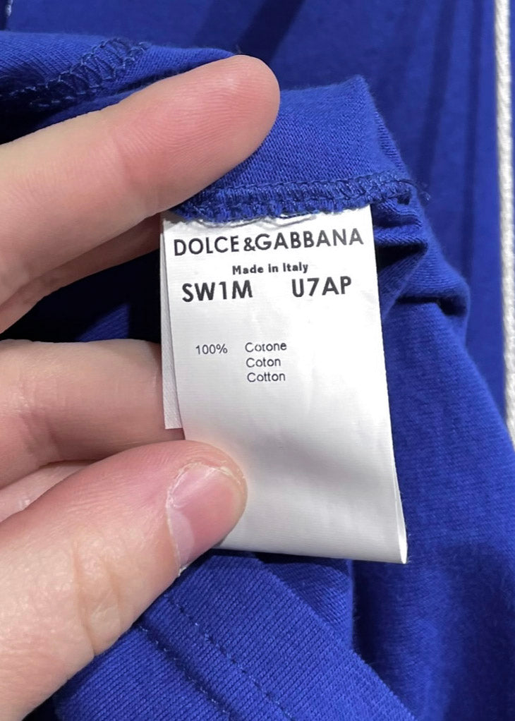 T-shirt bleu Dolce & Gabbana imprimé ''Rocker''