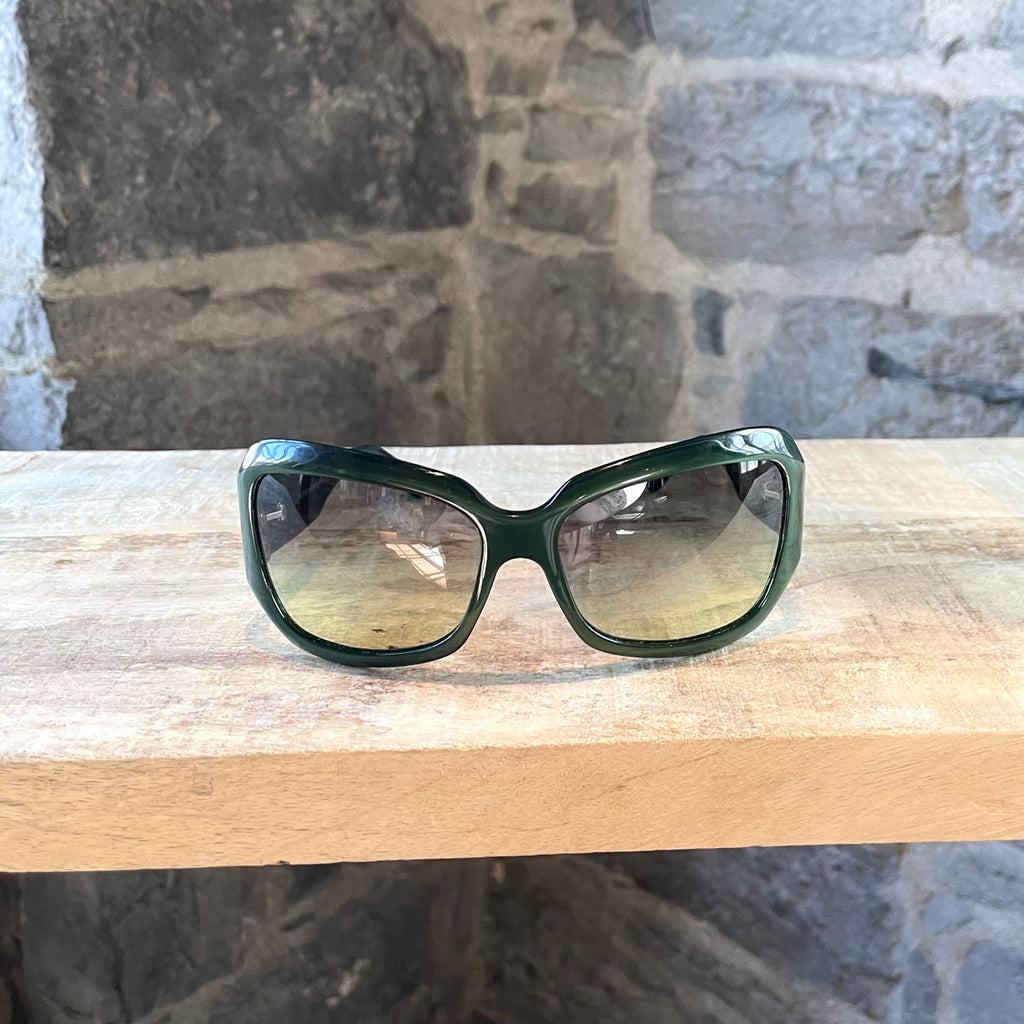 Oliver Peoples Athen Green Acetate Sunglasses