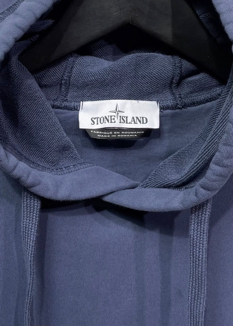 Sweat à capuche bleu Stone Island Badge