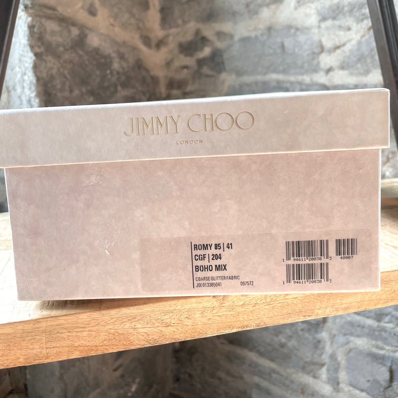 Jimmy Choo Boho Mix Multicolour Glitter Romy 85 Pumps