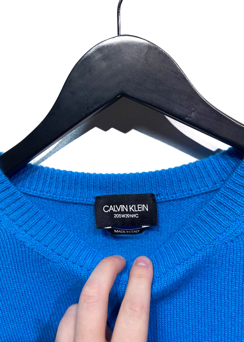 Pull en cachemire bleu Calvin Klein 205W39NYC