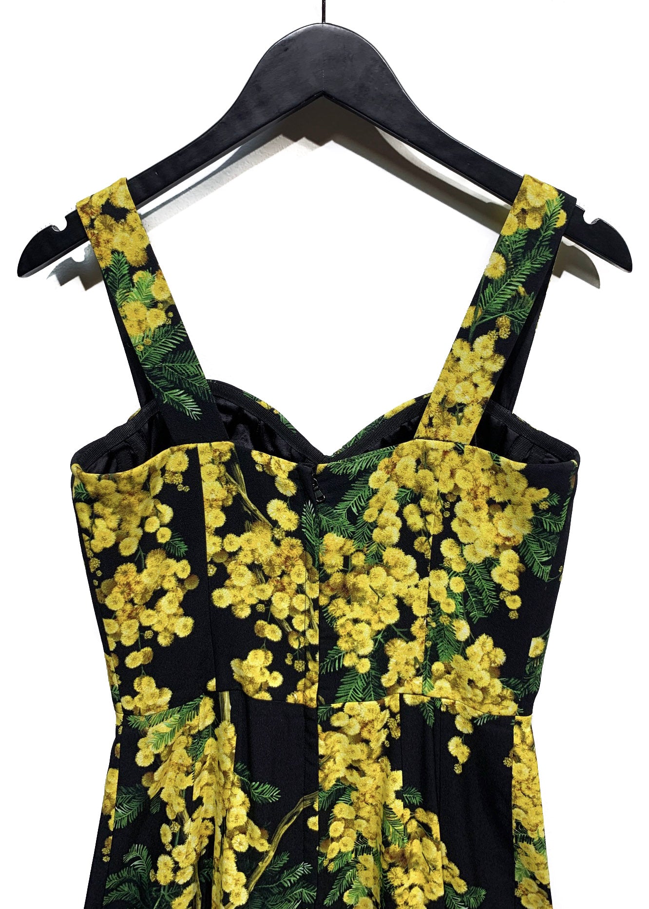 Dolce & Gabbana Black and Yellow Floral Prints Bustier Dress – Boutique  LUC.S